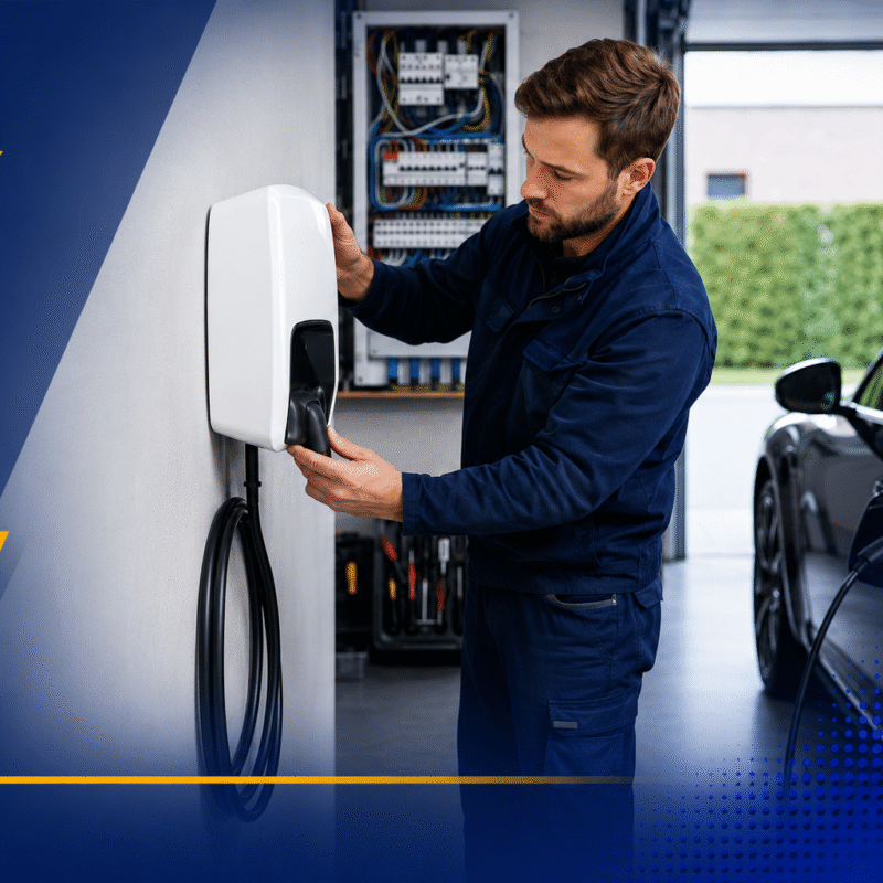 laadpaal installeren elektricien Waasland