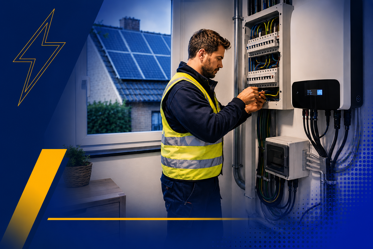 zonnepanelen aansluiting elektricien